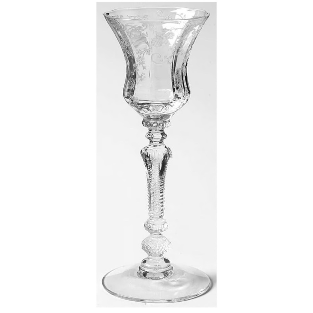 Cambridge Elaine Etched Florial Cordial Glass Replacement